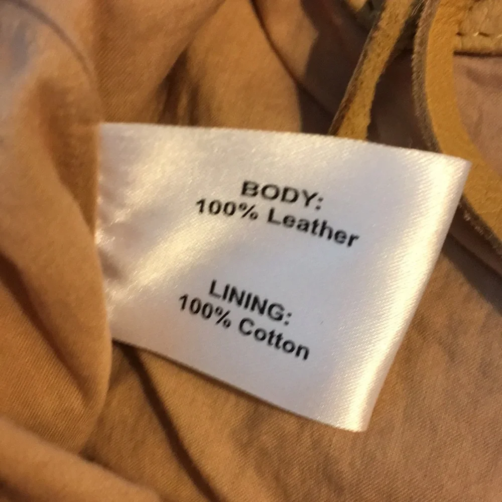 NWT Anabaglish Camel Leather Weekender Tot… - Picture 7 of 9